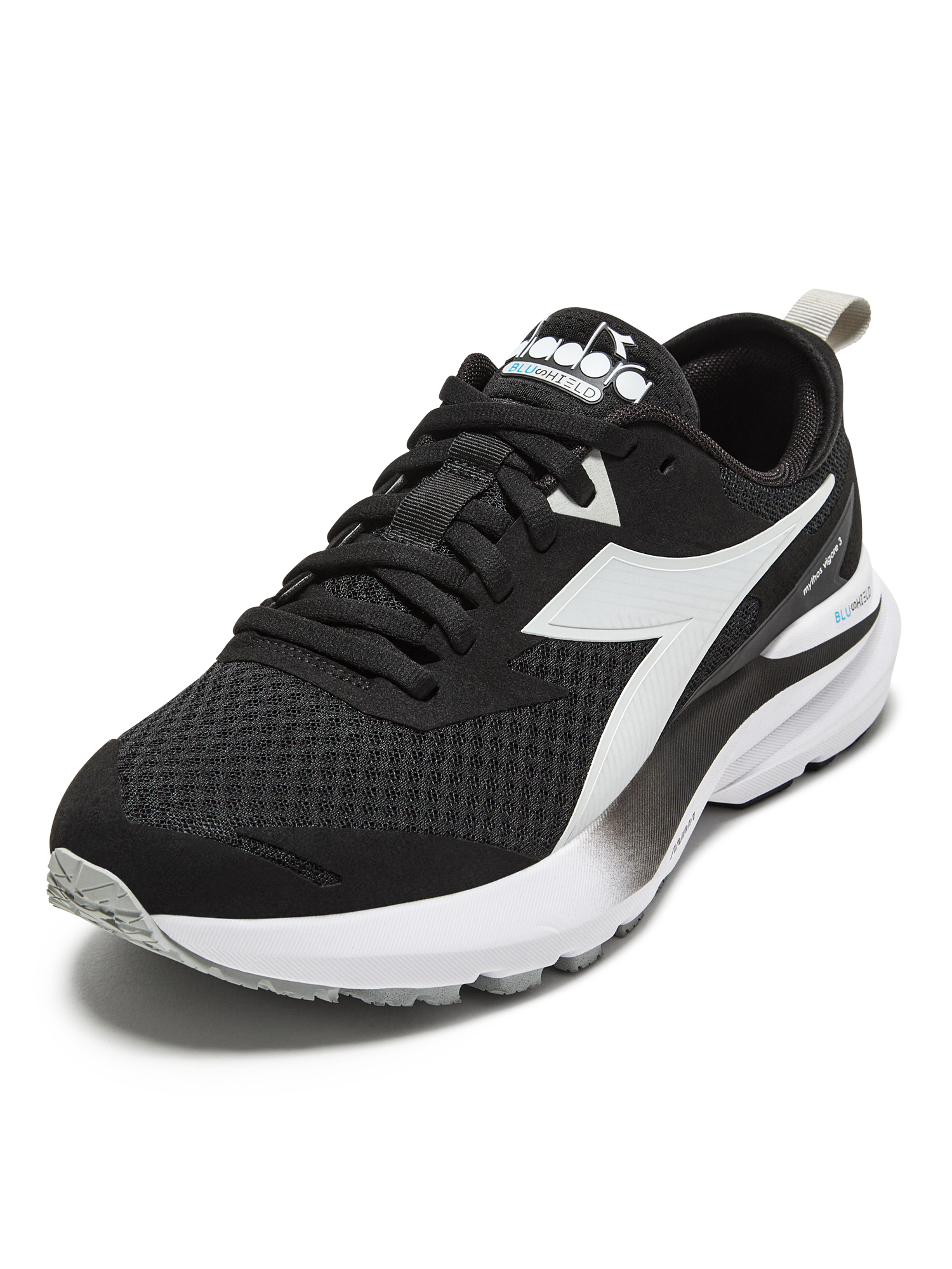 Diadora Running Shoe Mythos Blushield 5 - Silver/Black/White | Www