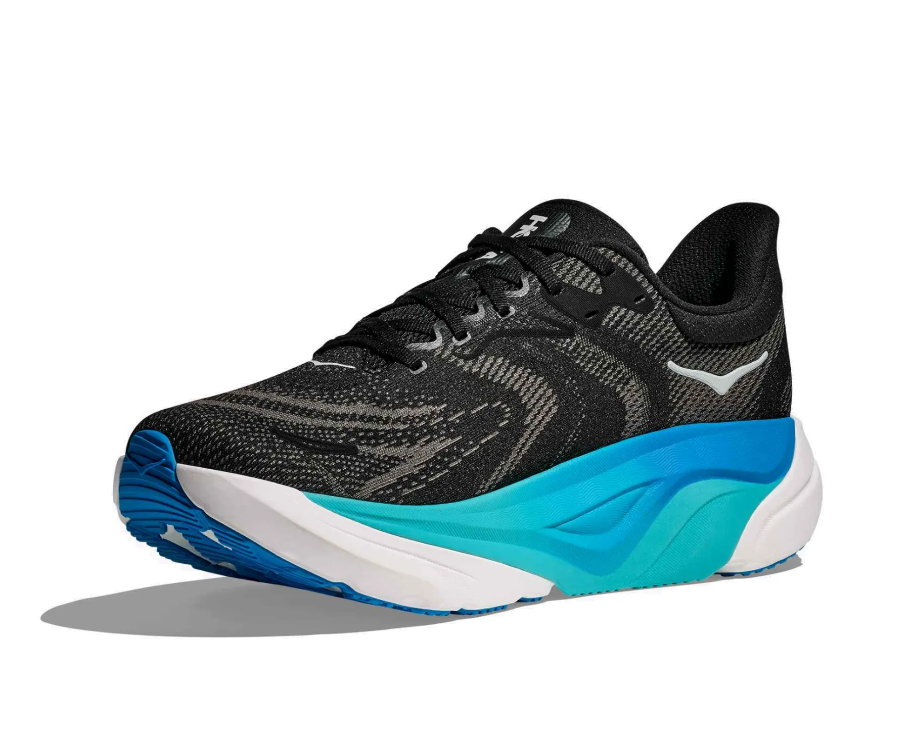 アオイガイ HOKA Men's ARAHI 8 BLACK/ SKYWARD BLUE