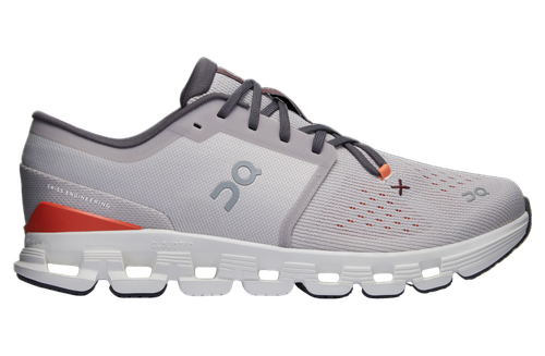 On Men's Cloud X 4 Silver/ Flame