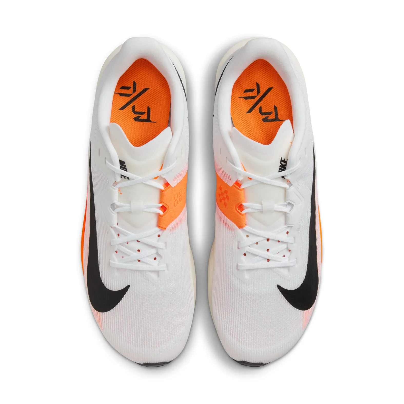 Nike MEN'S RIVAL FLY 4 WHITE/BLACK-TOTAL ORANGE