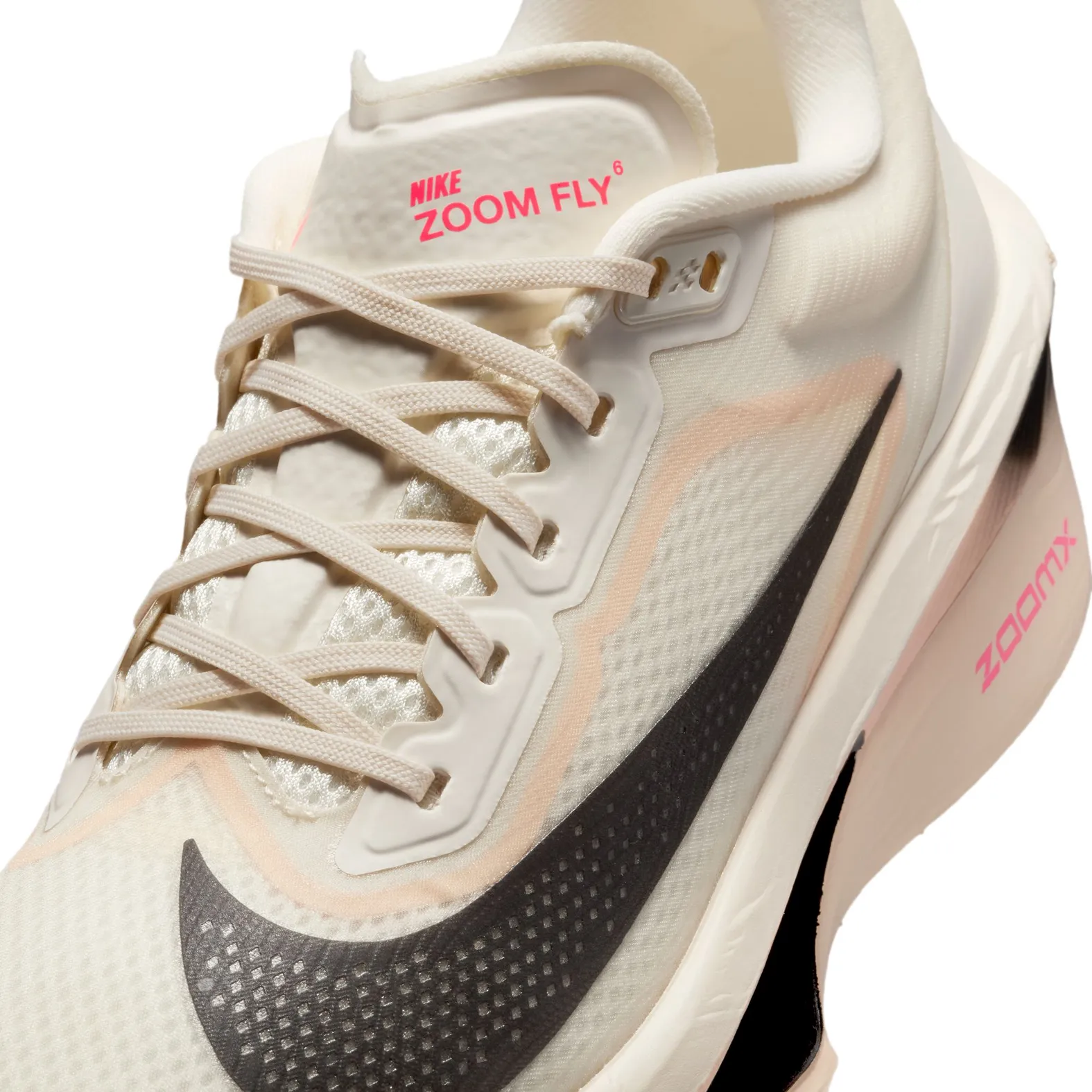 Nike Women's Zoom Fly 6 Pale Ivory/Black/Crimson