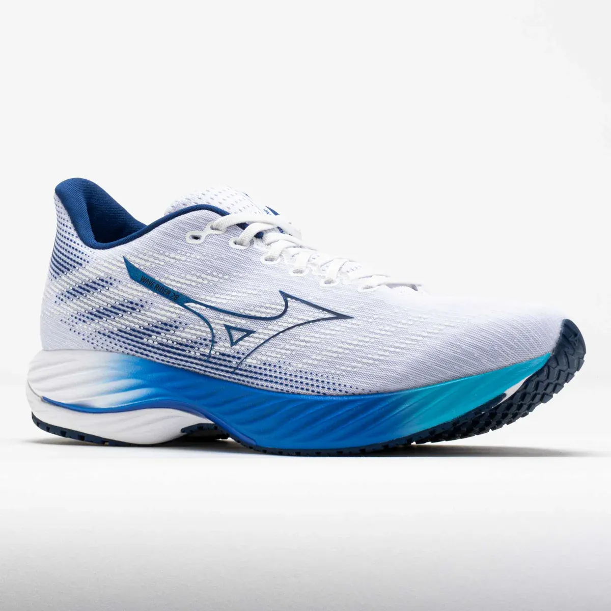 Mizuno USA Inc. MEN'S WAVE RIDER 28 WHITE/ESTATE BLUE