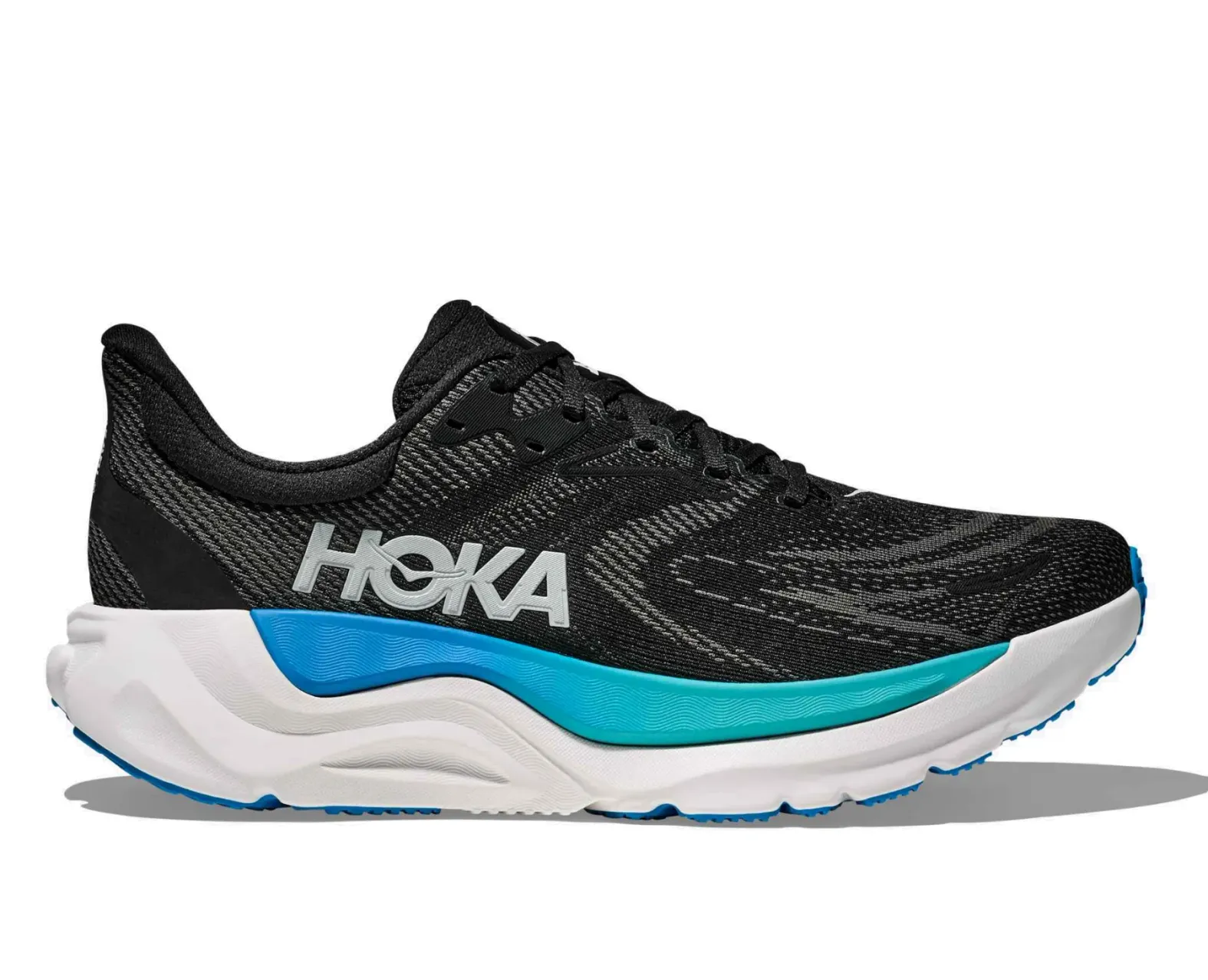 HOKA Men's ARAHI 8 BLACK/ SKYWARD BLUE