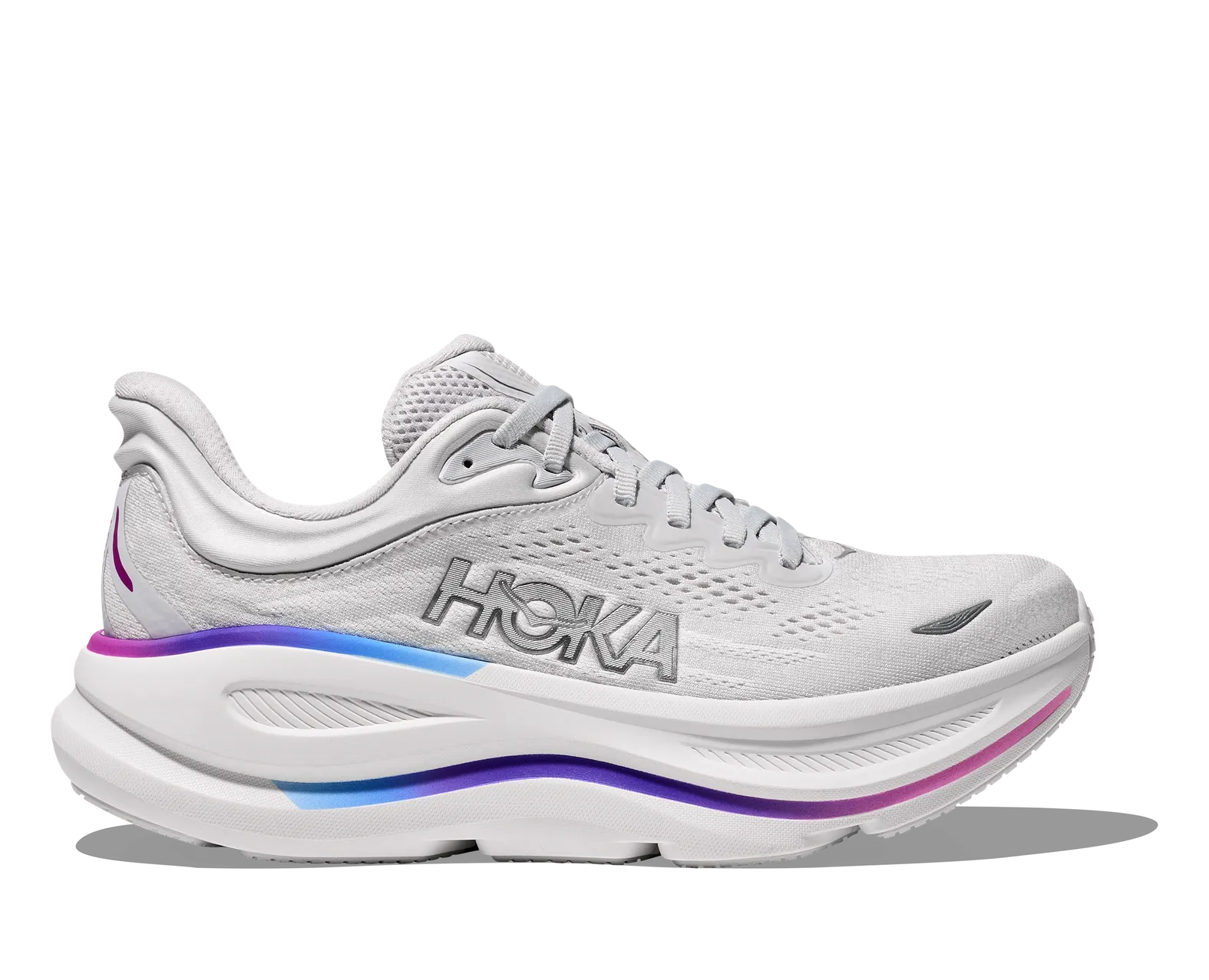 HOKA WOMEN'S BONDI 9 COSMIC GREY/ WHITE